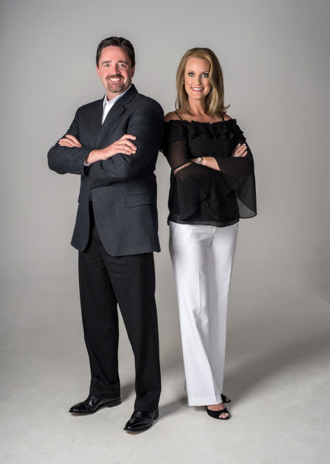 man in a suit with arms crossed standing on left side of a woman in dress pants and blouse with arms crossed, real estate agent, business portraits, business causal, house flippers, atlanta real estate, atlanta real estate photography, atlanta executive photography, atlanta commercial photography, atlanta business portraits, atlanta professional portraits, atlanta business photography, business portraits, CEO portraits, company portraits, atlanta company portrait photographer, company portrait photographer